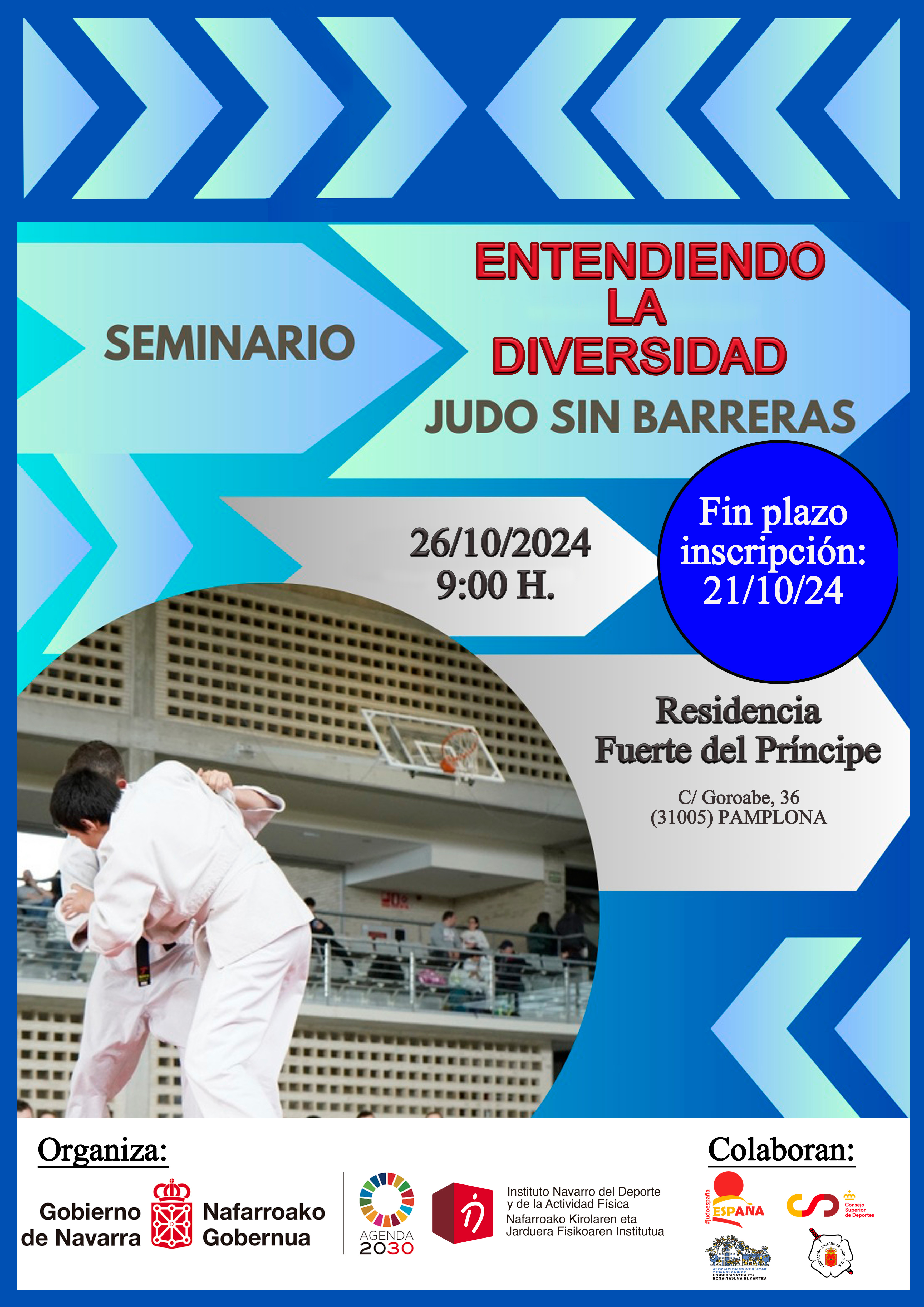 Gran acogida del Seminario "Entendiendo la diversidad. Judo Sin Barreras" Pamplona 26-10-24